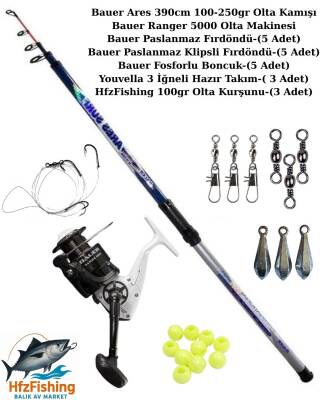 Bauer Ares 390cm-Ranger 5000 Kıyı Olta Seti