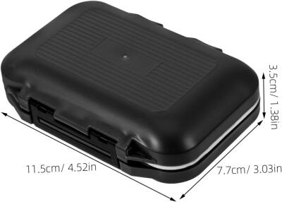 Oskar Su Geçirmez 12 Göz Fırdöndü Klips Kutusu - Siyah - 4