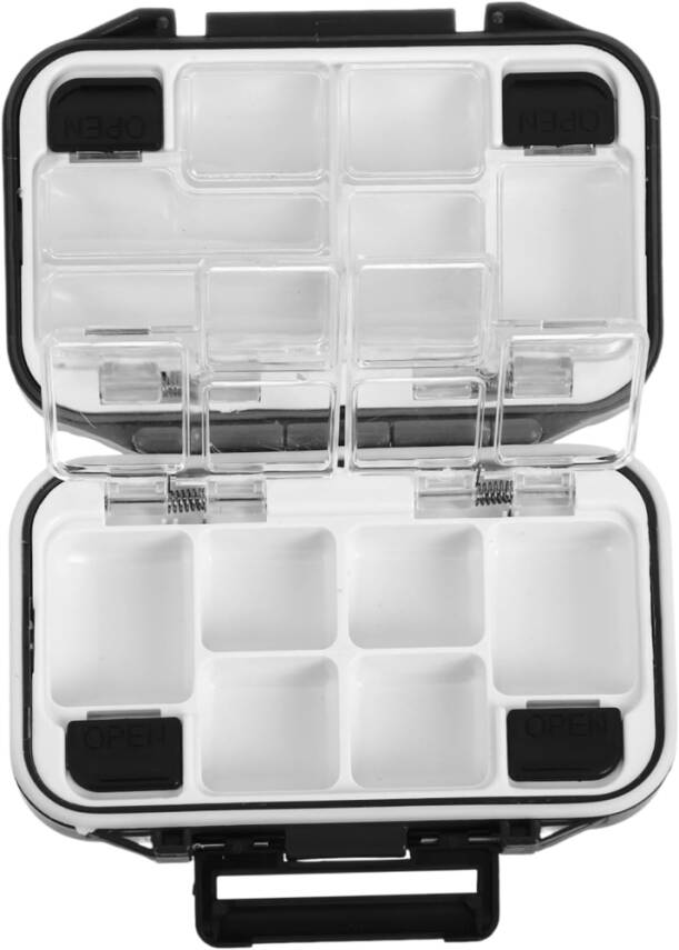 Oskar Su Geçirmez 12 Göz Fırdöndü Klips Kutusu - Siyah - 1