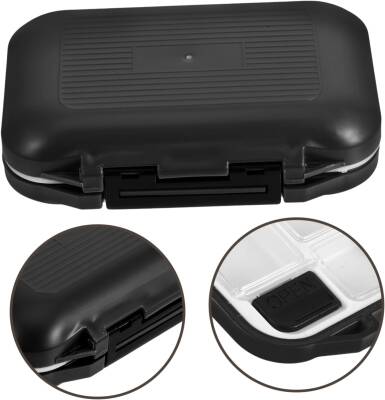 Oskar Su Geçirmez 12 Göz Fırdöndü Klips Kutusu - Siyah - 2