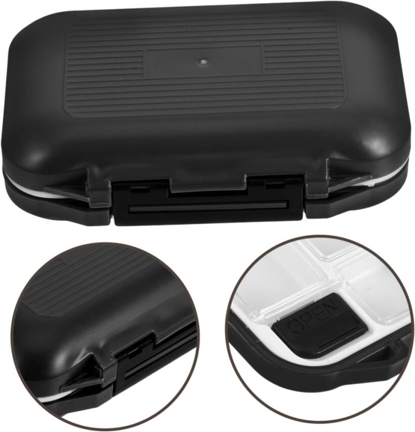 Oskar Su Geçirmez 12 Göz Fırdöndü Klips Kutusu - Siyah - 2